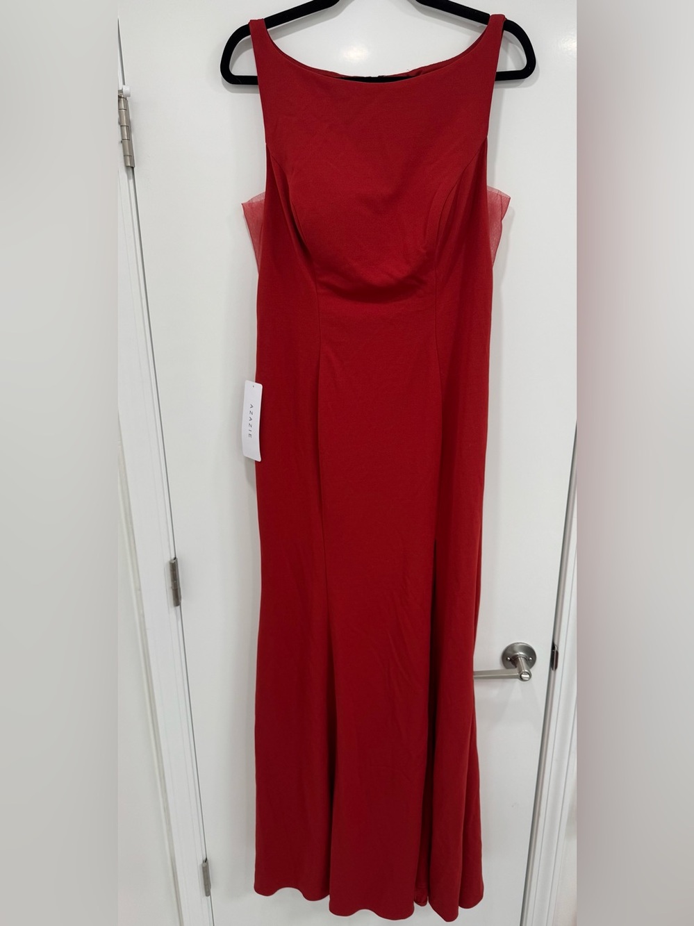 NWT Azazie Rust Floor length Maxi Dress